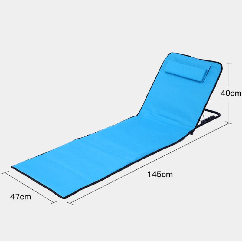 Load image into Gallery viewer, Outdoor beach mat Oxford cloth gear adjustable folding lounge chair camping,Beach Chair
