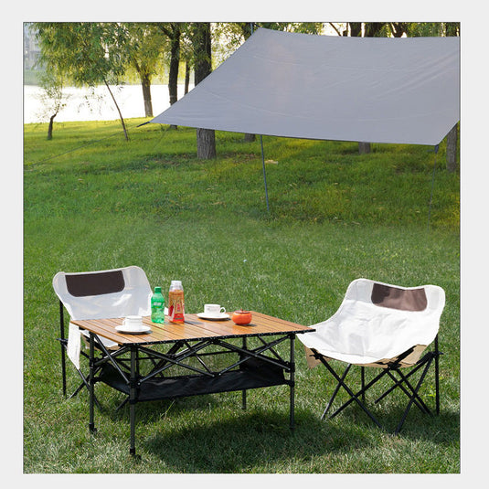 ZlCamp Outdoor folding table, free lifting folding table,camping table, picnic table,  barbecue table, metal table