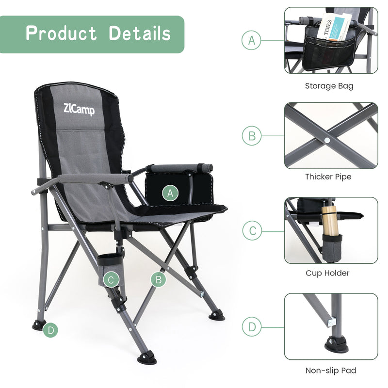 Load image into Gallery viewer, ZlCamp Outdoor folding chairs, portable beach chairs, fishing chairs, camping barbecue leisure chairs
