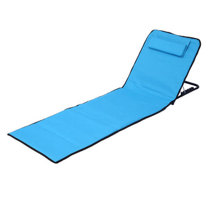 Outdoor beach mat Oxford cloth gear adjustable folding lounge chair camping,Beach Chair