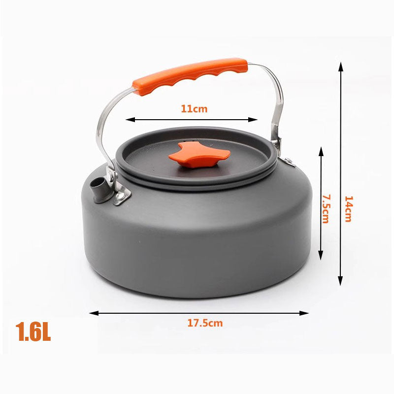 Load image into Gallery viewer, ZLCamp Large Capacity 1.1L/1.6L/2L/2.5L Outdoor Camping Coffee Pot Tea Pot Mountaineering Fishing Picnic Cooking Water Pot Portable Water Pot
