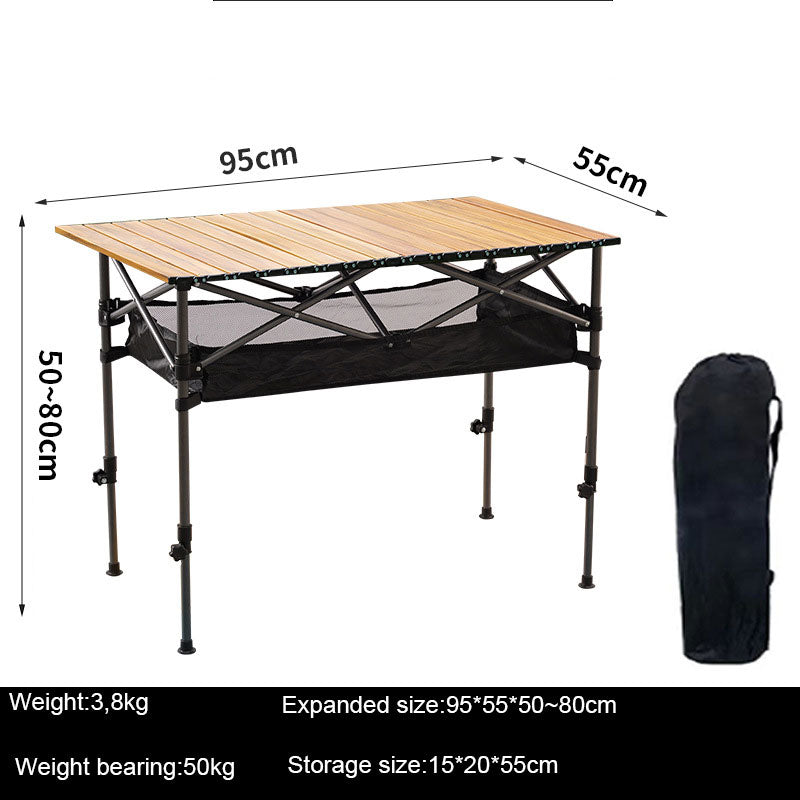 Load image into Gallery viewer, ZlCamp Outdoor folding table, free lifting folding table,camping table, picnic table,  barbecue table, metal table
