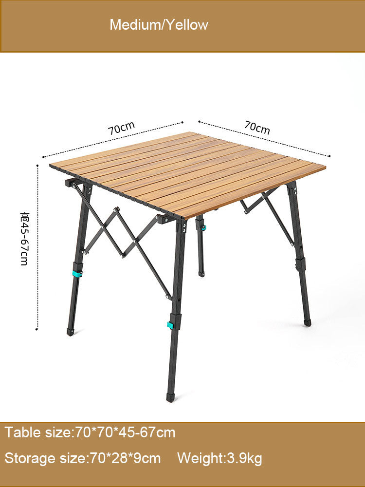 Load image into Gallery viewer, ZlCamp Outdoor folding table portable table aluminum alloy picnic camping self driving lifting table
