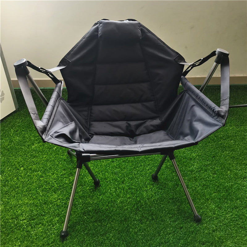 Load image into Gallery viewer, ZlCamp Outdoor aluminum alloy camping rocking chair,Hammock Camping Swinging Recliner Chair

