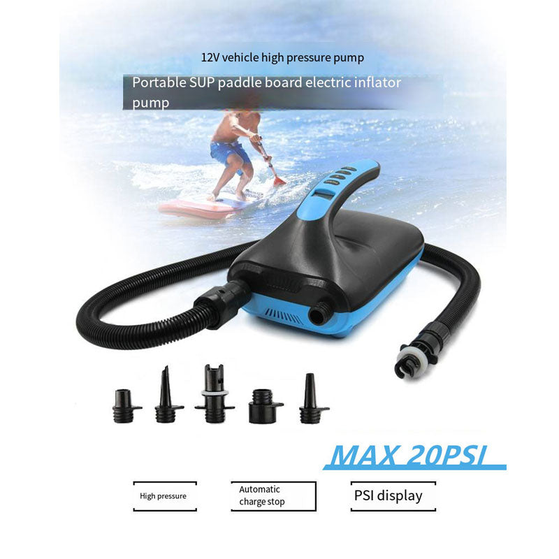 Load image into Gallery viewer, ZlCamp High pressure electric air pump SUP paddle board with 12V vehicle electric air pump 20PSI electric pump air pump pumping
