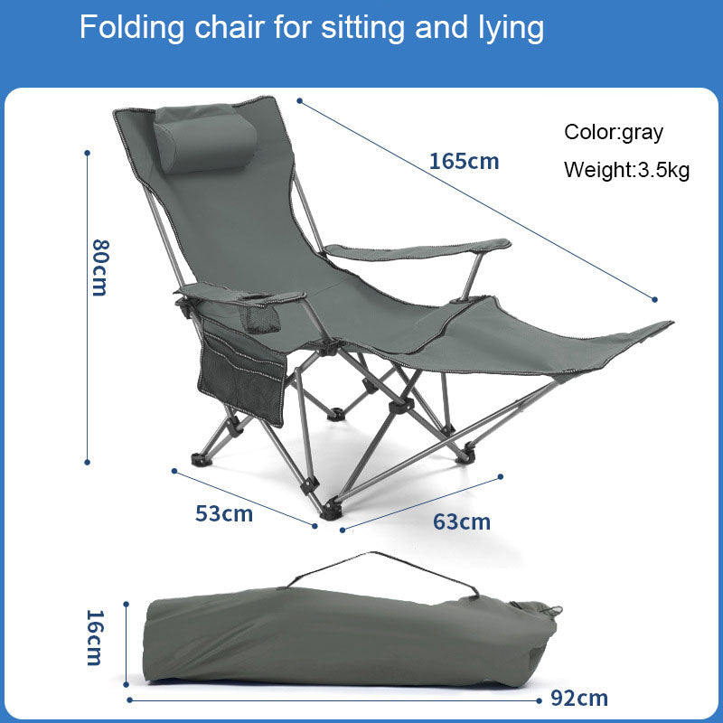 Load image into Gallery viewer, ZlCamp Outdoor folding chair, portable camping and picnic chair, dual purpose leisure fishing chair, lunch lounge chair
