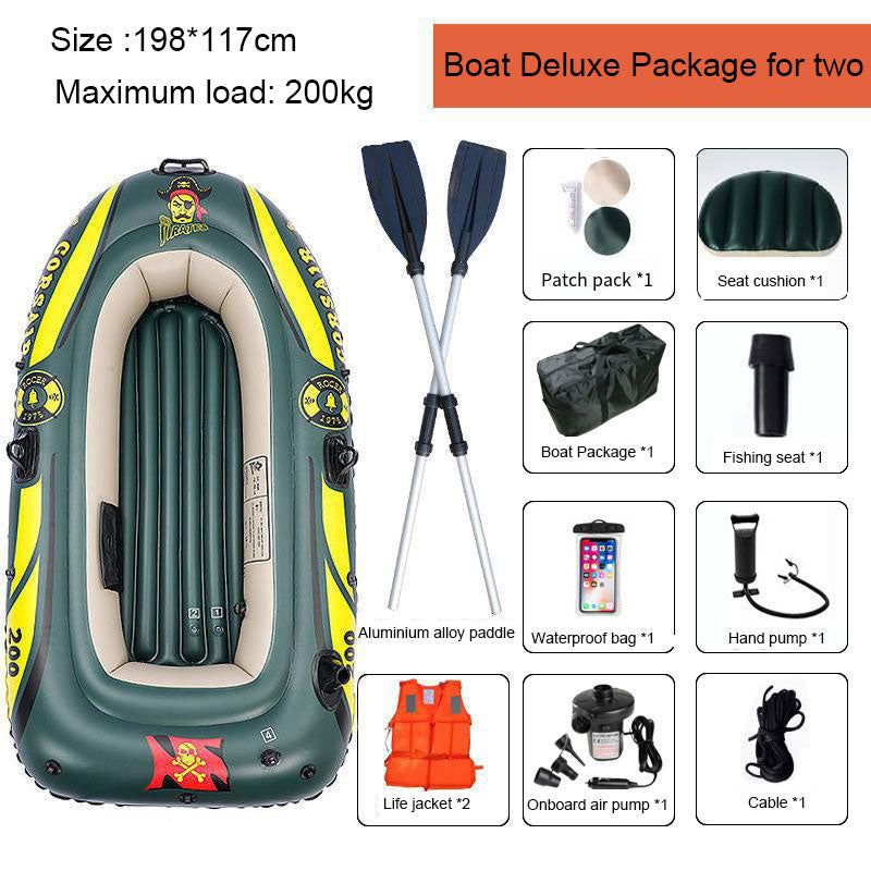 Load image into Gallery viewer, ZlCamp  Pirate Kayak Boat Water boating drift boat Inflatable boat Rubber boat Thickening boat
