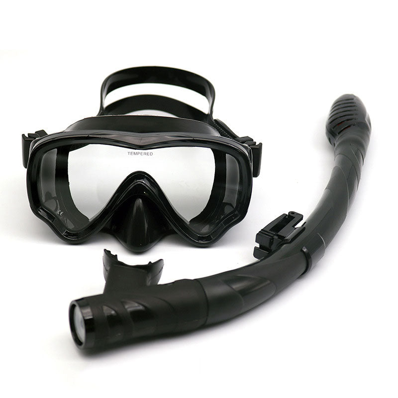 Load image into Gallery viewer, ZlCamp Snorkel Set Diving Mask with Anti-Fog Tempered Glass for Adult Kids
