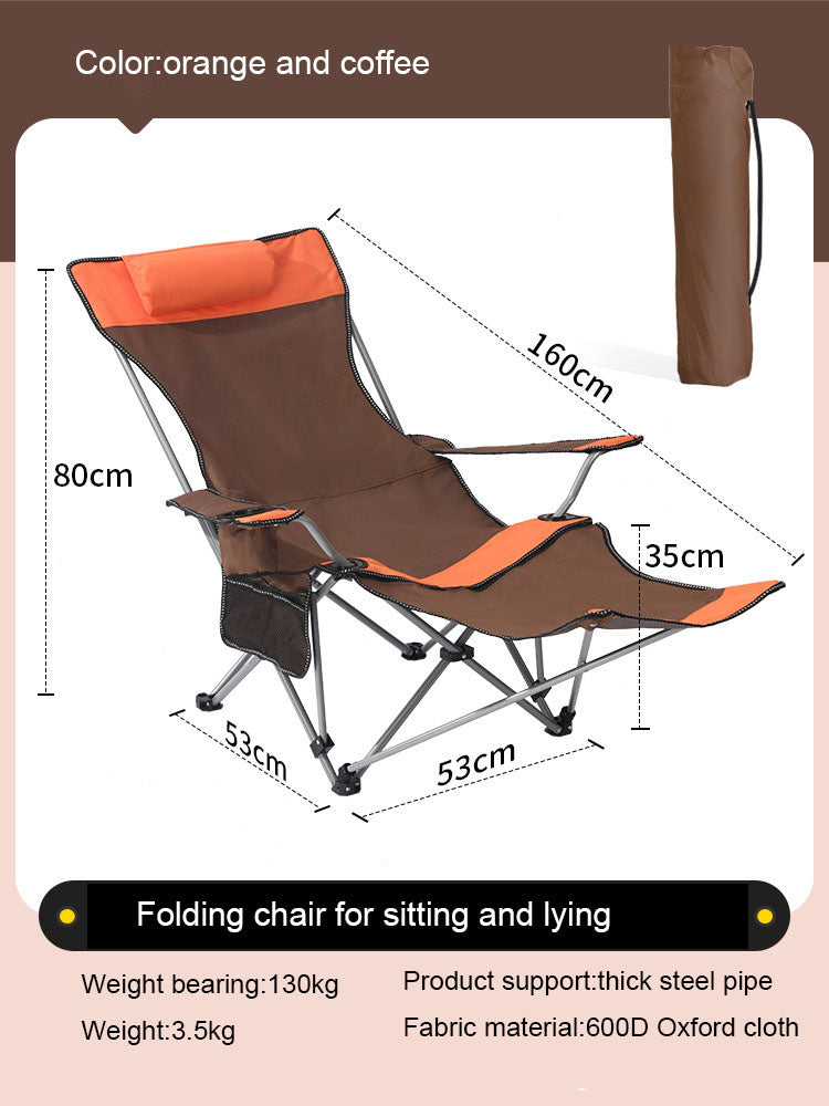Load image into Gallery viewer, ZlCamp Outdoor folding chair, portable camping and picnic chair, dual purpose leisure fishing chair, lunch lounge chair
