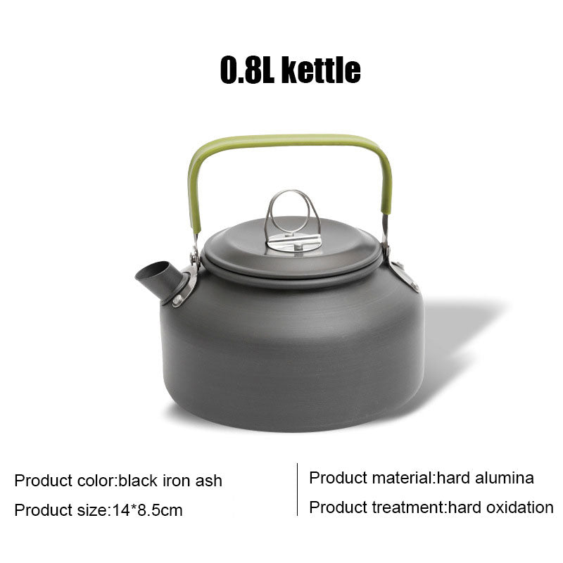 Load image into Gallery viewer, ZlCamp 0.8L/1.2L/1.8L Outdoor Camping Coffee Pot Tea Pot Mountaineering Fishing Picnic Picnic Cooking Water Pot Portable Water Pot
