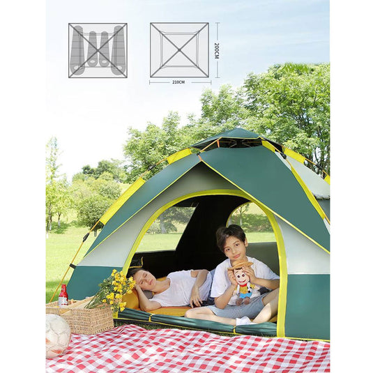 ZlCamp Outdoor camping tent 2-3-4 automatic tent Quick open sun protection camping tent