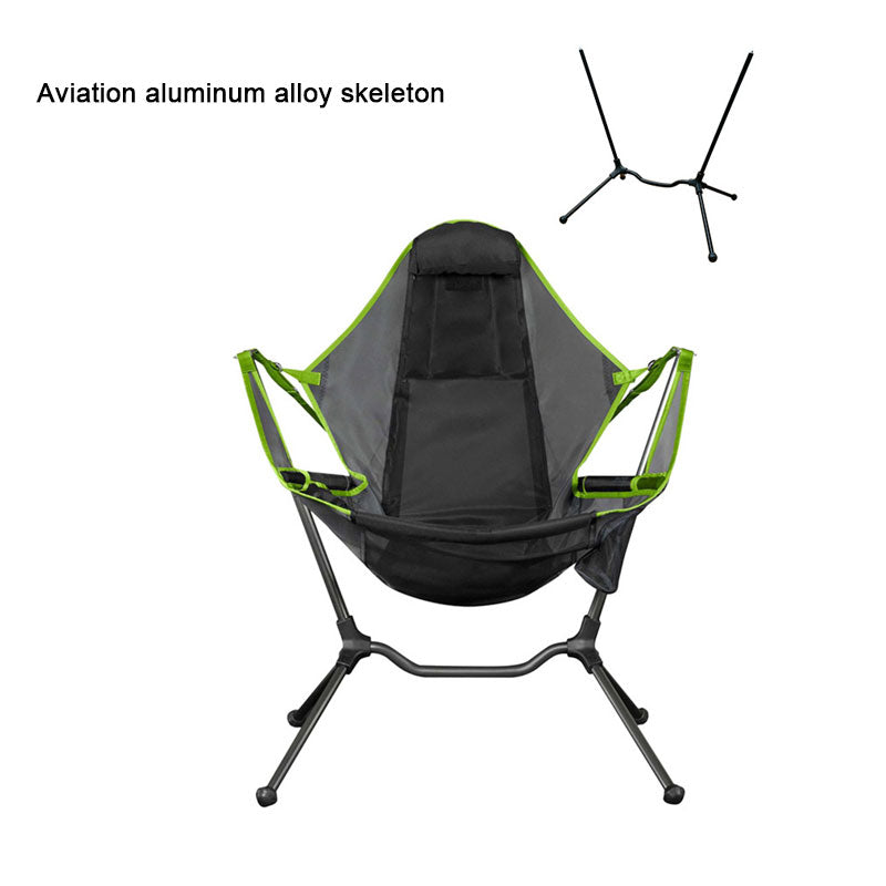 Load image into Gallery viewer, ZlCamp Outdoor camping rocking chair, portable folding chair, outdoor camping moon chair, courtyard leisure swing chair, fishing chair
