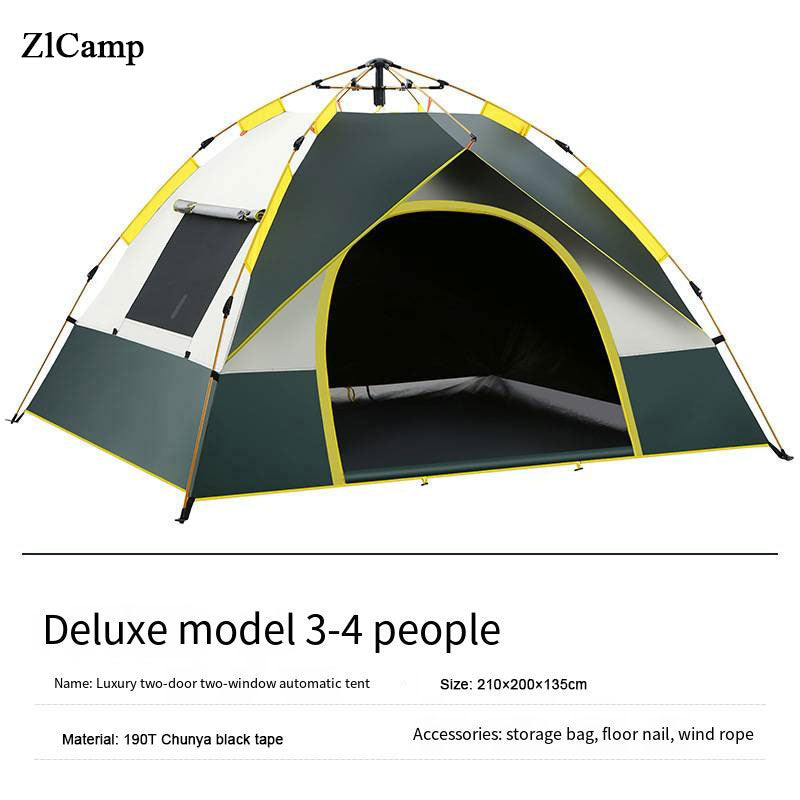 Load image into Gallery viewer, ZlCamp Outdoor camping tent 2-3-4 automatic tent Quick open sun protection camping tent
