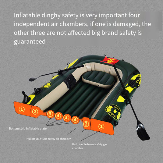 ZlCamp  Pirate Kayak Boat Water boating drift boat Inflatable boat Rubber boat Thickening boat