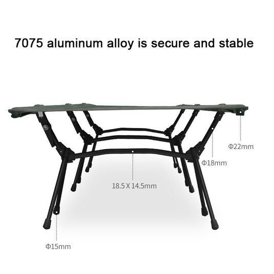 ZlCamp  Heavy Duty Folding Camping Cot Bed