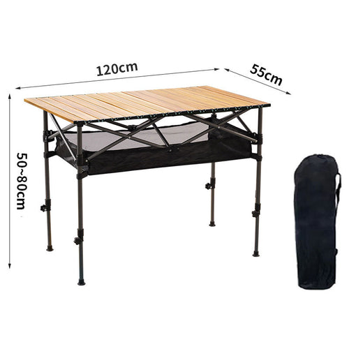 ZlCamp Outdoor folding table, free lifting folding table,camping table, picnic table,  barbecue table, metal table